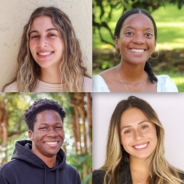 From left: Laura Caram, Lindsey Faucher, Khalid Gowan, and Joelle Soloweijczyk