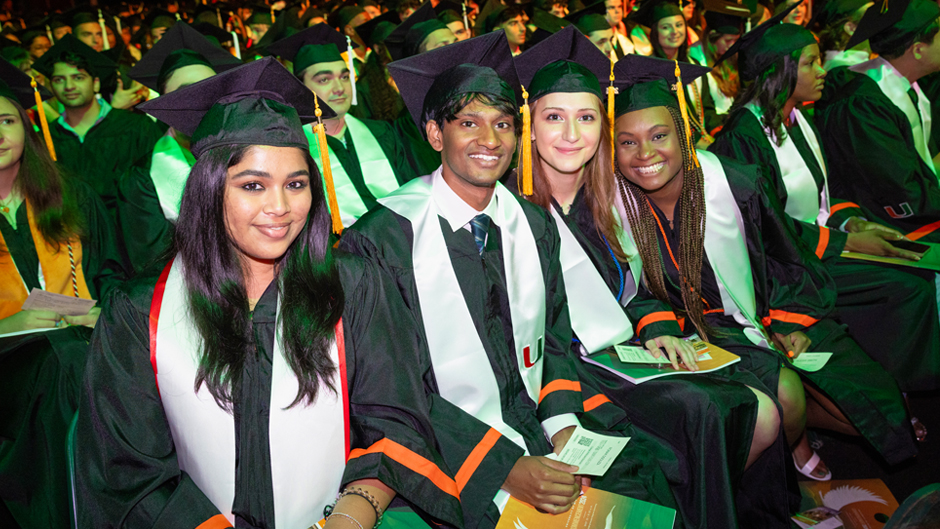 Graduates at the 8:30 a.m. College of Arts and Sciences ceremony on Friday, May 10, 2024