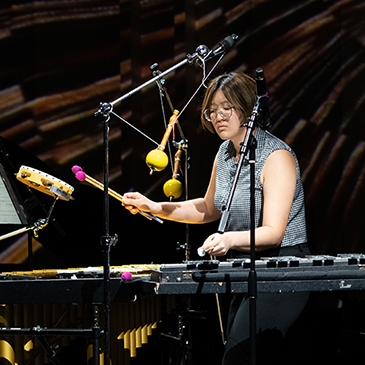 Yi-Mei Ciou, percussion student at the Frost School of Music