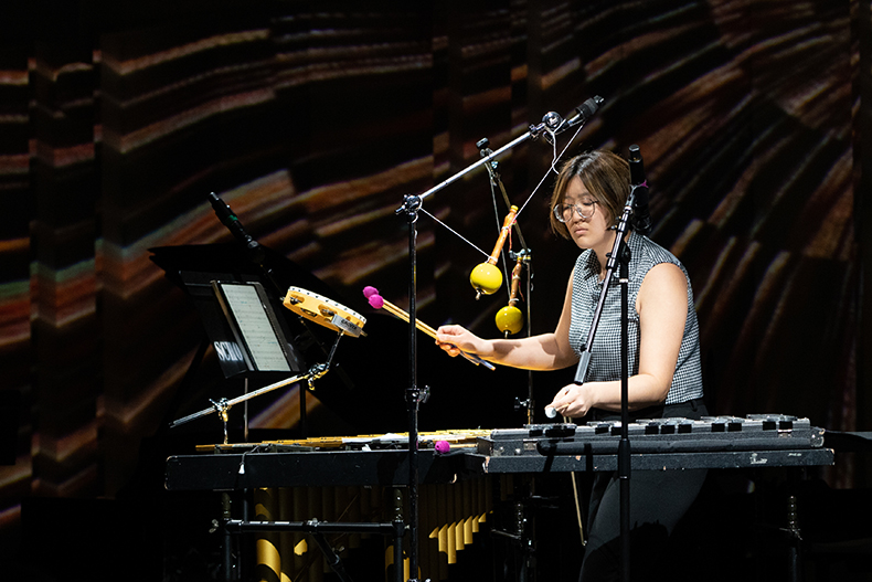 Yi-Mei Ciou, percussion student at the Frost School of Music